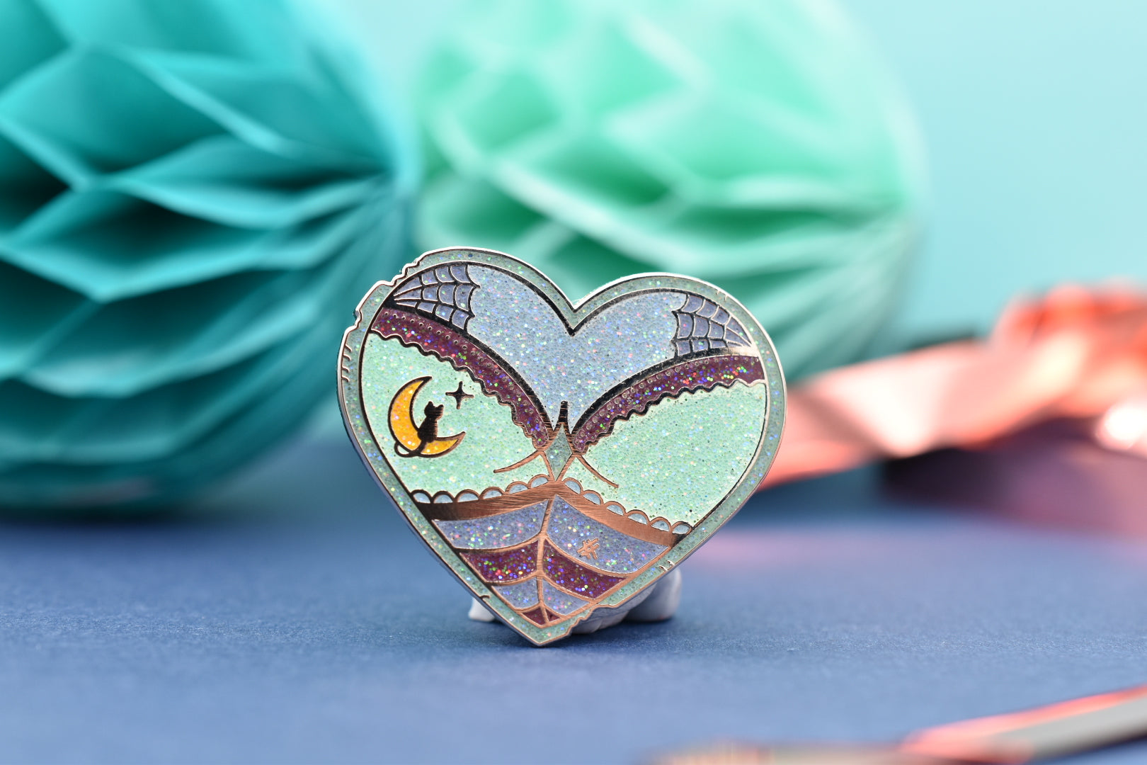 Booty Hearts Enamel Pins