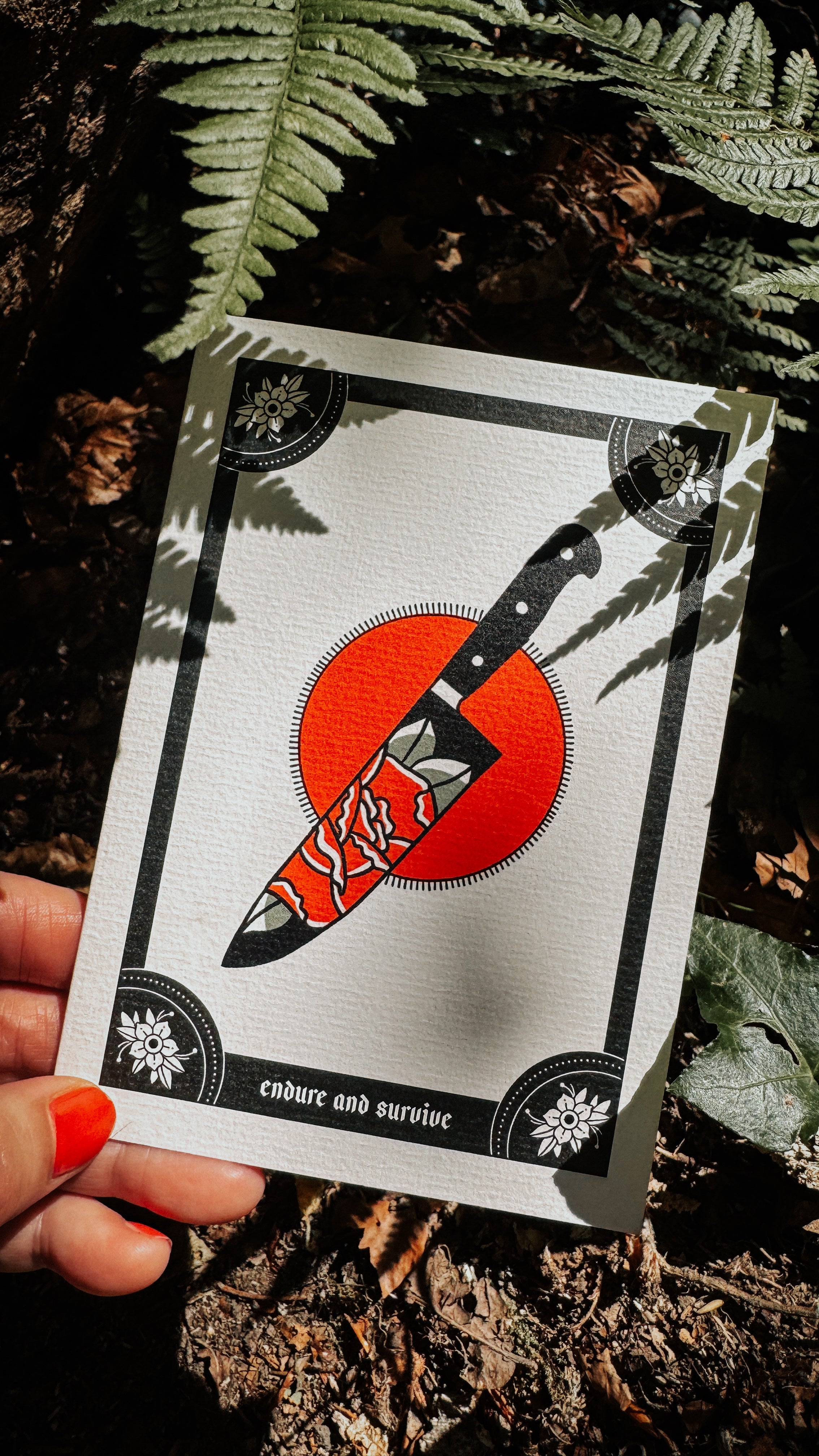 Ink & Blood Rose | Vickilicious Designs Handmade Cards