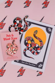 Don’t Get too Close | Snake Tattoo | Ink & Blood Rose Collectors Set