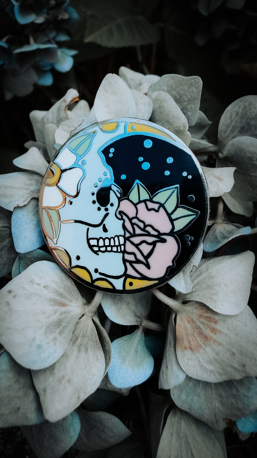 Sugar Skull Moon Hard Enamel Pin