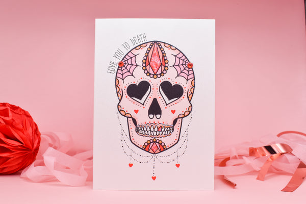 Love You to Death handmade card