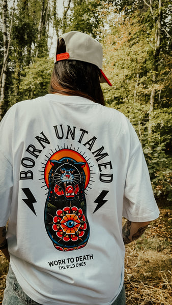 Born Untamed Organic Oversized T-Shirt – White