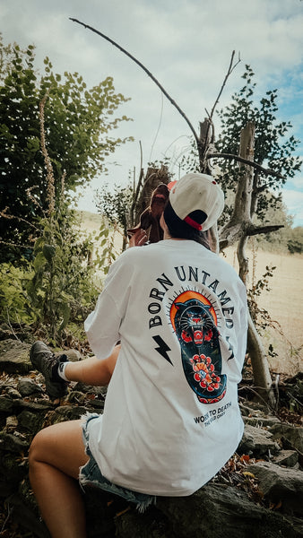 Born Untamed Organic Oversized T-Shirt – White