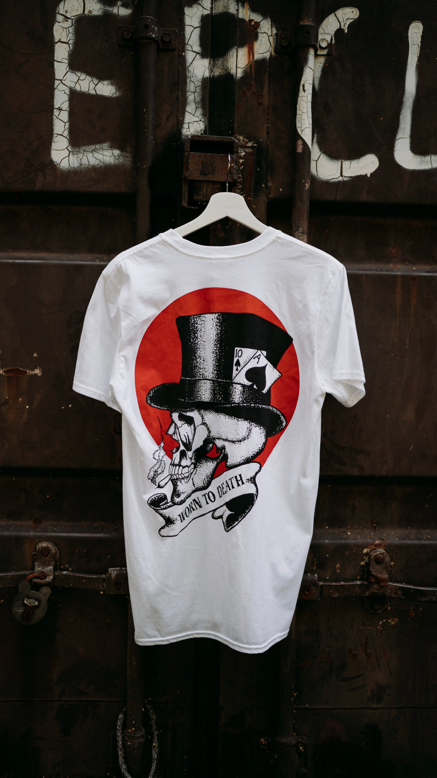 Worn to Death Smoking Skull Signature T-shirt