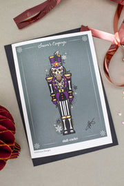 Season's Creepings - Skull-Cracker Handmade Christmas Card