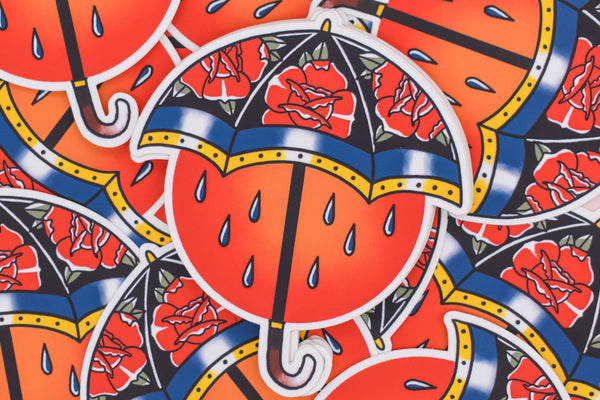 No Rain. No Flowers | Umbrella Tattoo | Ink & Blood Rose Collectors Set