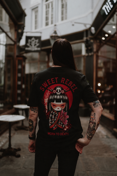 Sweet Rebel Organic Black T-Shirt