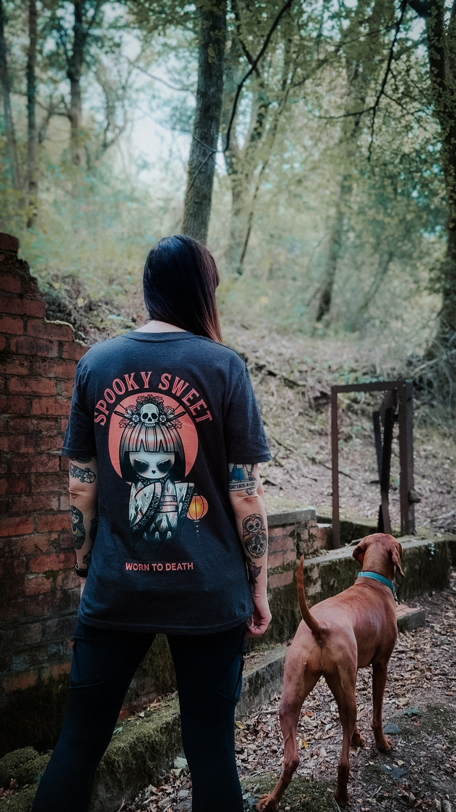 Spooky Sweet Organic Grey T-Shirt