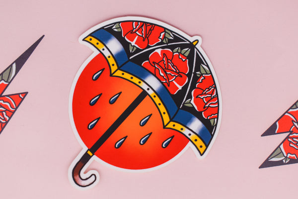 No Rain. No Flowers | Umbrella Tattoo | Ink & Blood Rose Collectors Set