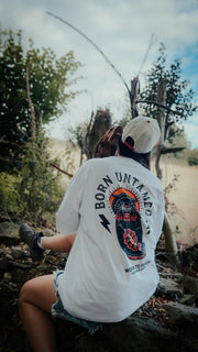 Born Untamed Organic Oversized T-Shirt – White