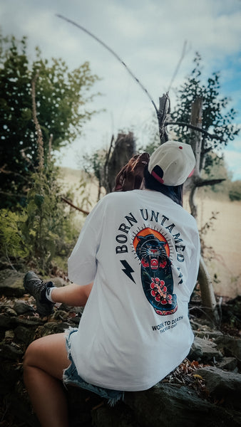 Born Untamed Organic Oversized T-Shirt – White
