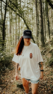 Shine Without Fear Organic Oversized T-Shirt – White