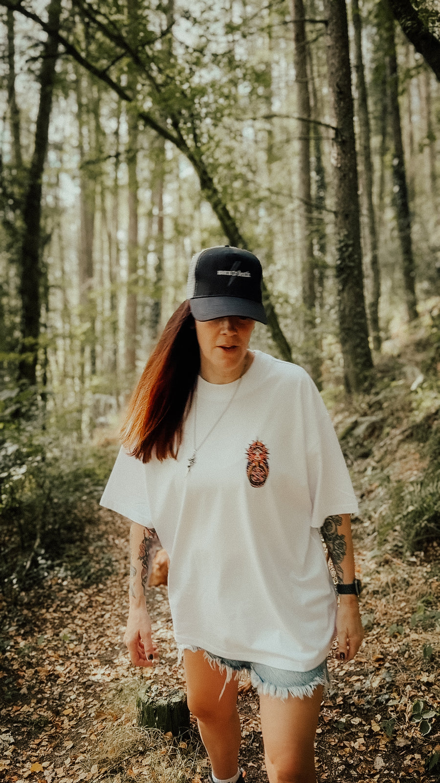 Shine Without Fear Organic Oversized T-Shirt – White