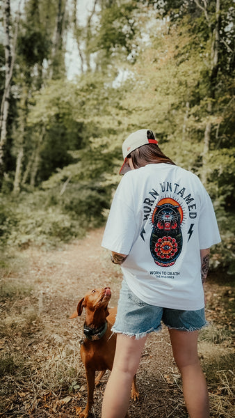 Born Untamed Organic Oversized T-Shirt – White