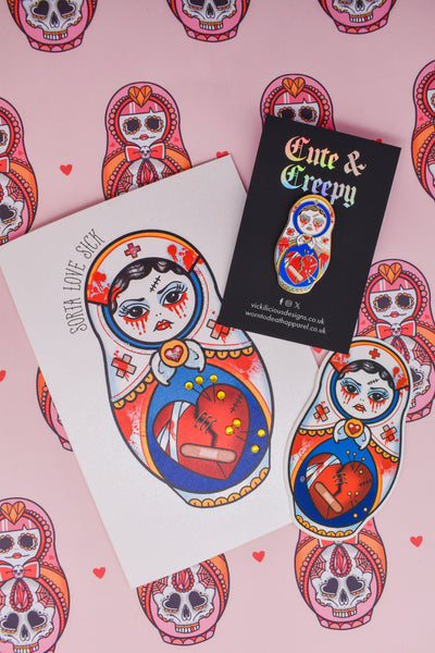 Sorta Love Sick | Cute & Creepy Doll Valentine’s Gift Set