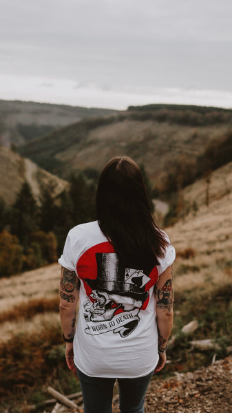 Worn to Death Smoking Skull Signature T-shirt