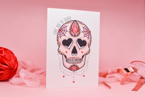 Love You to Death handmade card