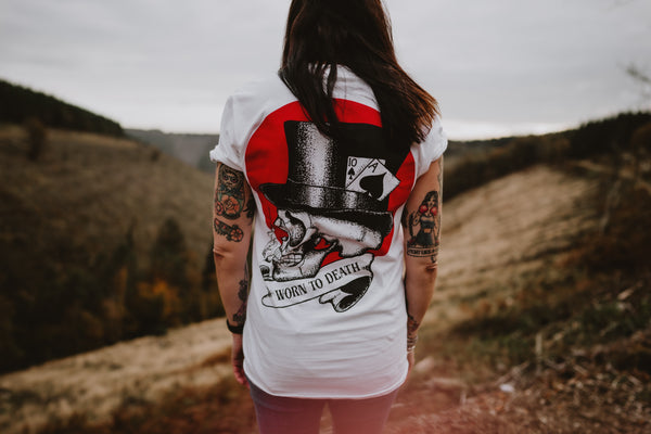Worn to Death Smoking Skull Signature T-shirt