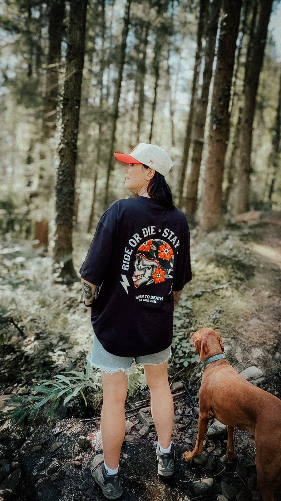 Ride or Die Organic Oversized T-Shirt – Black
