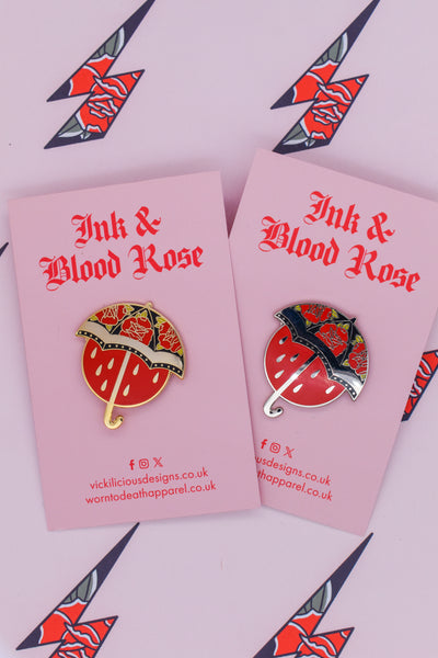 No Rain. No Flowers | Umbrella Tattoo | Ink & Blood Rose Collectors Set