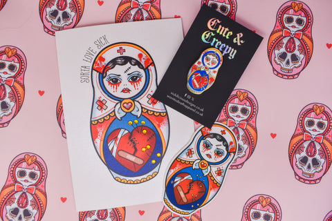 Sorta Love Sick | Cute & Creepy Doll Valentine’s Gift Set