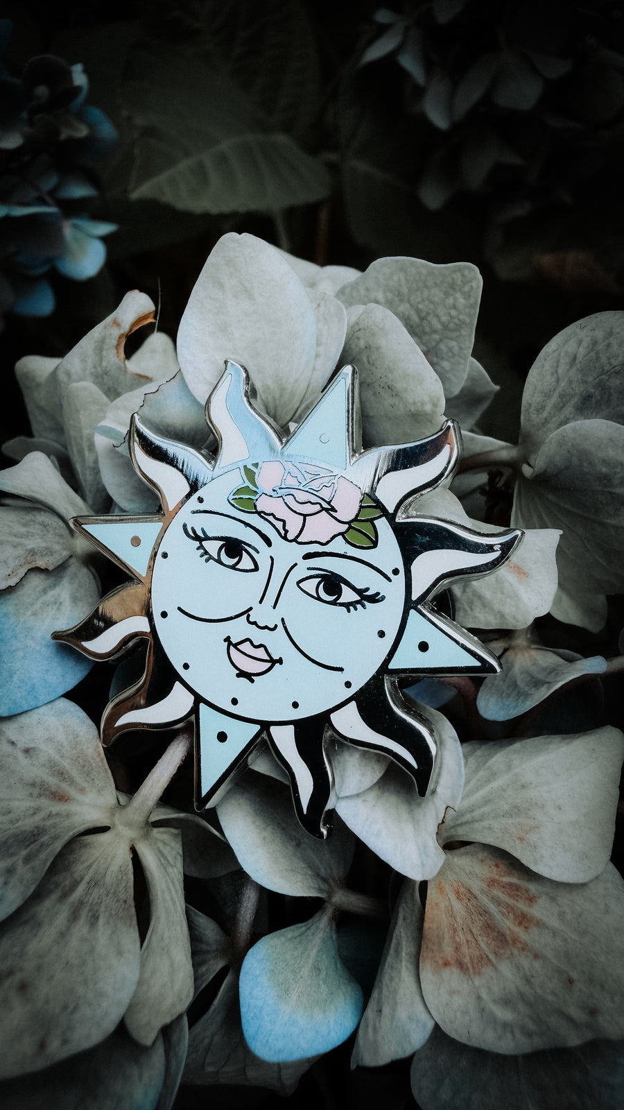 Heavenly Light Pastel Sun Hard Enamel Pin