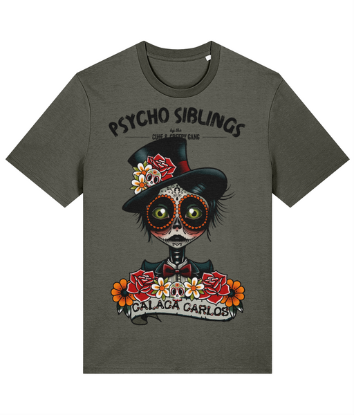 Calaca Carlos Day of the Dead Calaveras | Psycho Siblings T-shirt