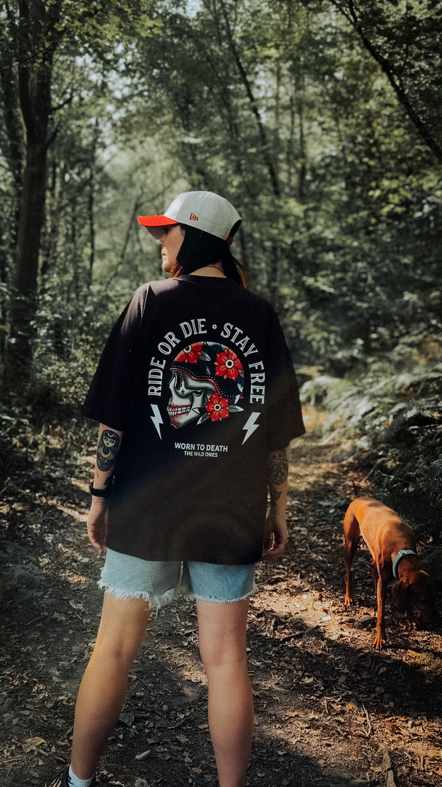 Ride or Die Organic Oversized T-Shirt – Black