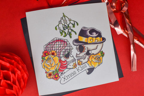 Kissing Sugar Skulls & Mistletoe