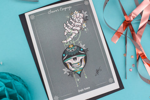 Seasons Creepings | Jingle Bones Handmade Christmas Card