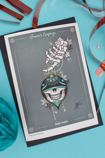 Seasons Creepings | Jingle Bones Handmade Christmas Card