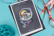 Season's Creepings - Dead Silent Night Handmade Christmas Card