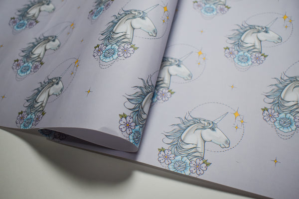 Magical Unicorn Christmas Gift Wrapping Paper