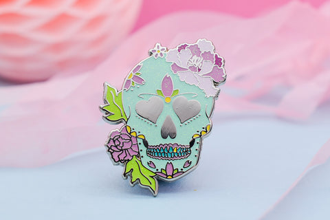 Dead Gorgeous Sugar Skull Enamel Pin