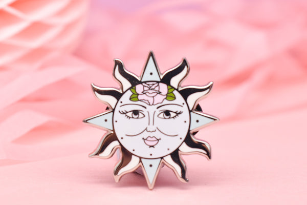 Heavenly Light Pastel Sun Hard Enamel Pin
