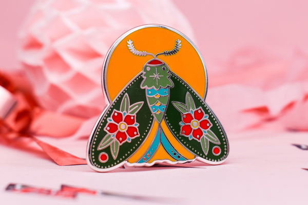 Follow the Light | Floral Moth Tattoo | Ink & Blood Rose Collectors Set