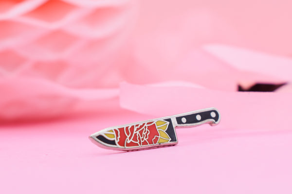 ENDURE & SURVIVE Rose Dagger – Hard Enamel Tattoo Pin