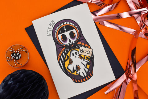 Betty Boo! - Freak or Treat? Halloween Handmade Card