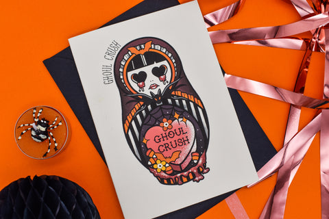 Ghoul Crush - Freak or Treat? Halloween Handmade Card