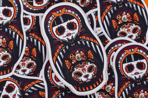 Feline Freaky  - Freak or Treat? Halloween Sticker