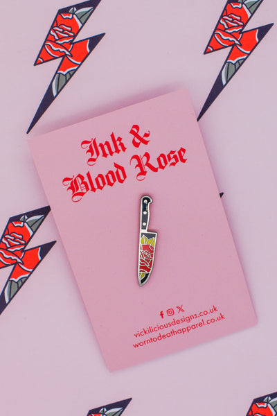 Endure & Survive | Floral Dagger Tattoo | Ink & Blood Rose Collectors Set