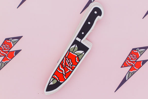 Endure & Survive | Floral Dagger Tattoo | Ink & Blood Rose Collectors Set