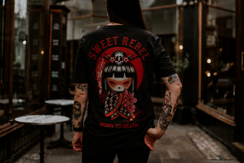 Sweet Rebel Organic Black T-Shirt