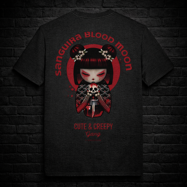 Sanguira Blood Moon T-Shirt | Dark Kawaii Creepy Doll Tee