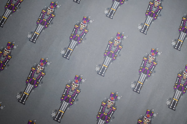 Skull-cracker Christmas wrapping paper