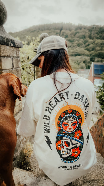 Wild Heart. Dark Soul. Organic Oversized T-Shirt – Cream