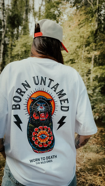 Born Untamed Organic Oversized T-Shirt – White