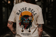 Raise Hell Organic T-Shirt | Japanese Demon Tattoo Graphic Tee