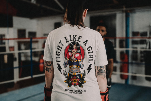 Fight Like a Girl Organic T-Shirt | Worn to Death Apparel