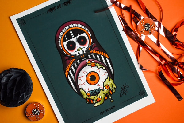 Eye-scream Freak or Treat? Halloween Print